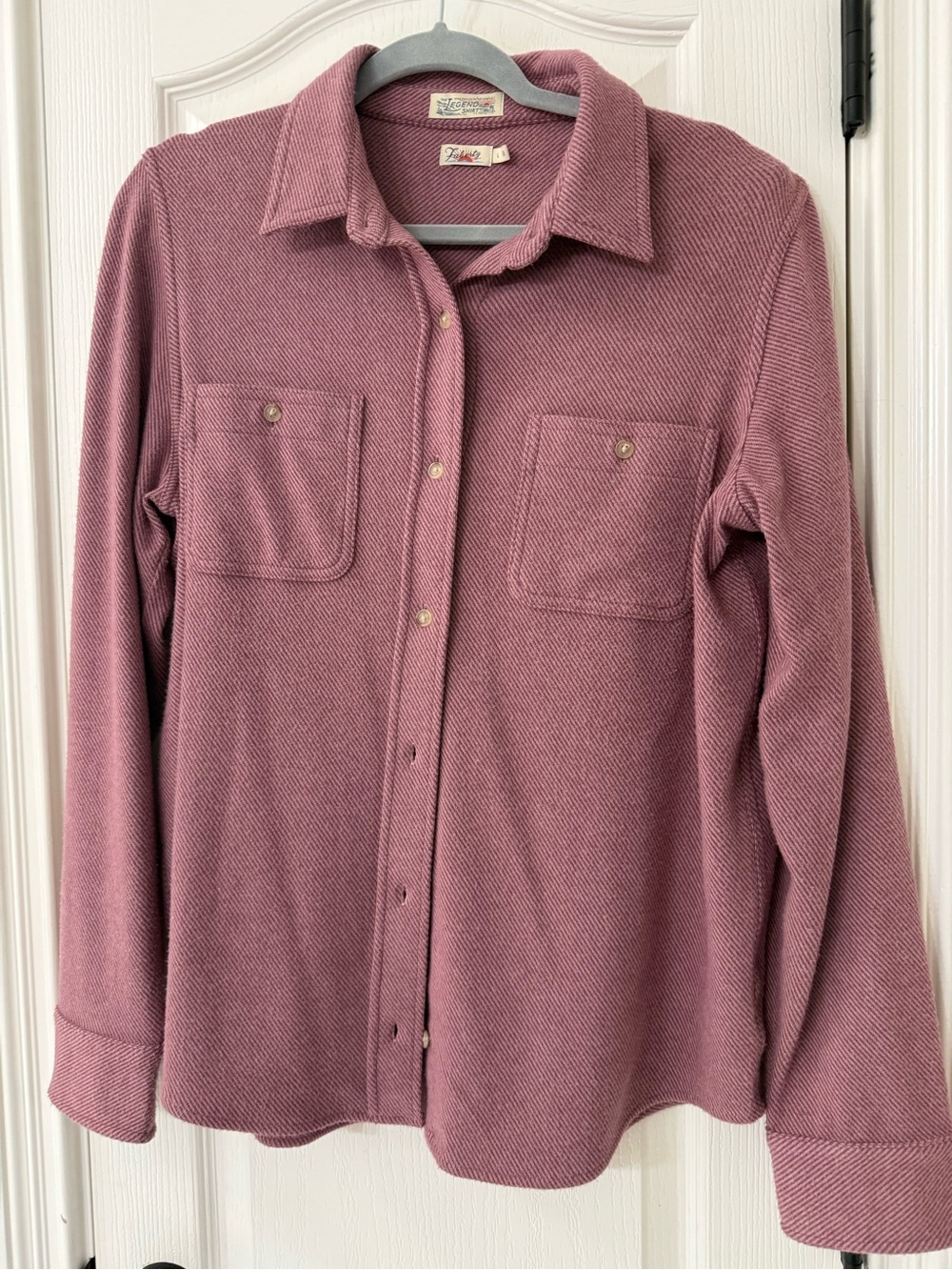 Faherty Women's The Legend Shirt - Rose Twill - Large